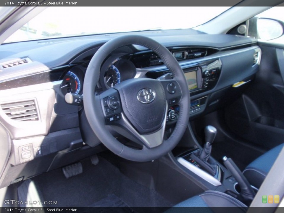Steel Blue Interior Dashboard for the 2014 Toyota Corolla S #90359379