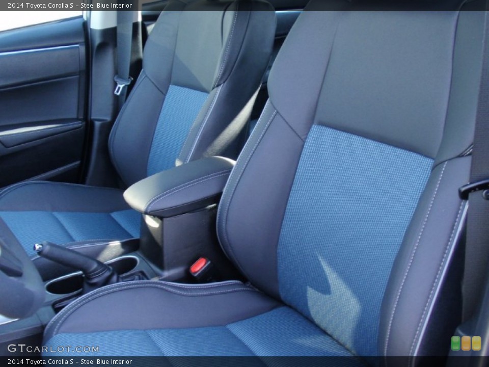 Steel Blue Interior Front Seat for the 2014 Toyota Corolla S #90359407
