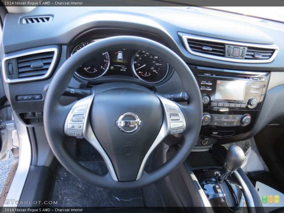 Charcoal Interior Dashboard for the 2014 Nissan Rogue S AWD #90359746