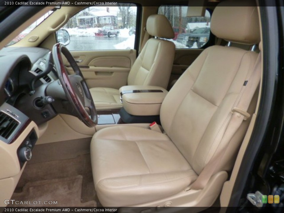 Cashmere/Cocoa Interior Front Seat for the 2010 Cadillac Escalade Premium AWD #90361453