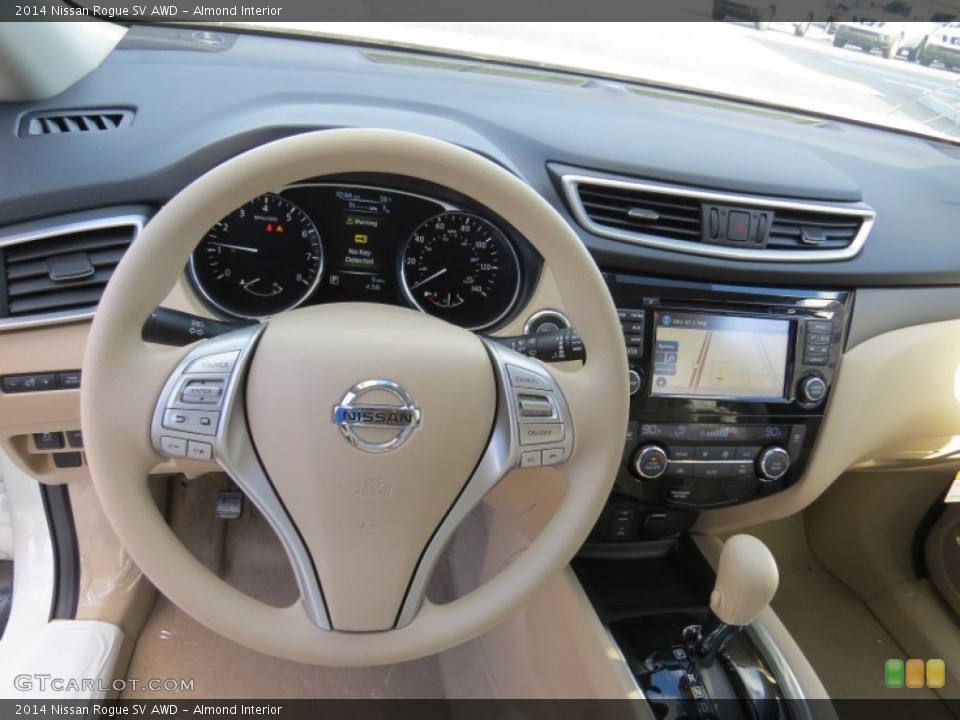 Almond Interior Dashboard for the 2014 Nissan Rogue SV AWD #90361582