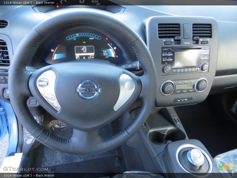 Black Interior Dashboard for the 2014 Nissan LEAF S #90361984