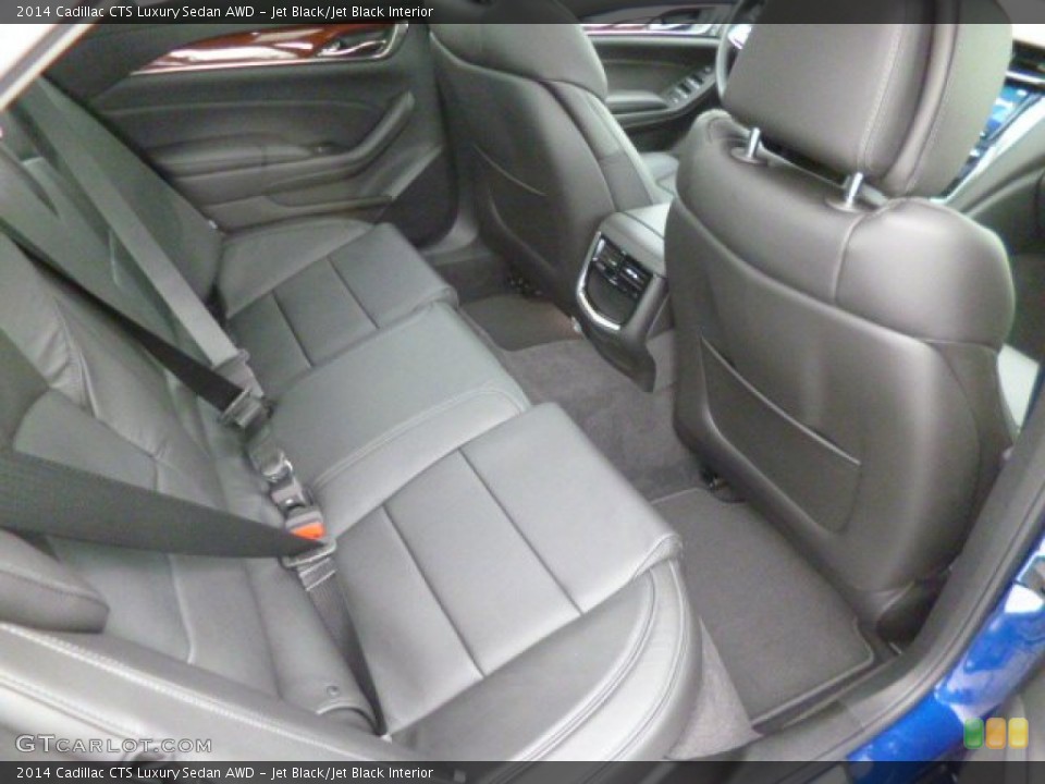 Jet Black/Jet Black Interior Rear Seat for the 2014 Cadillac CTS Luxury Sedan AWD #90362542