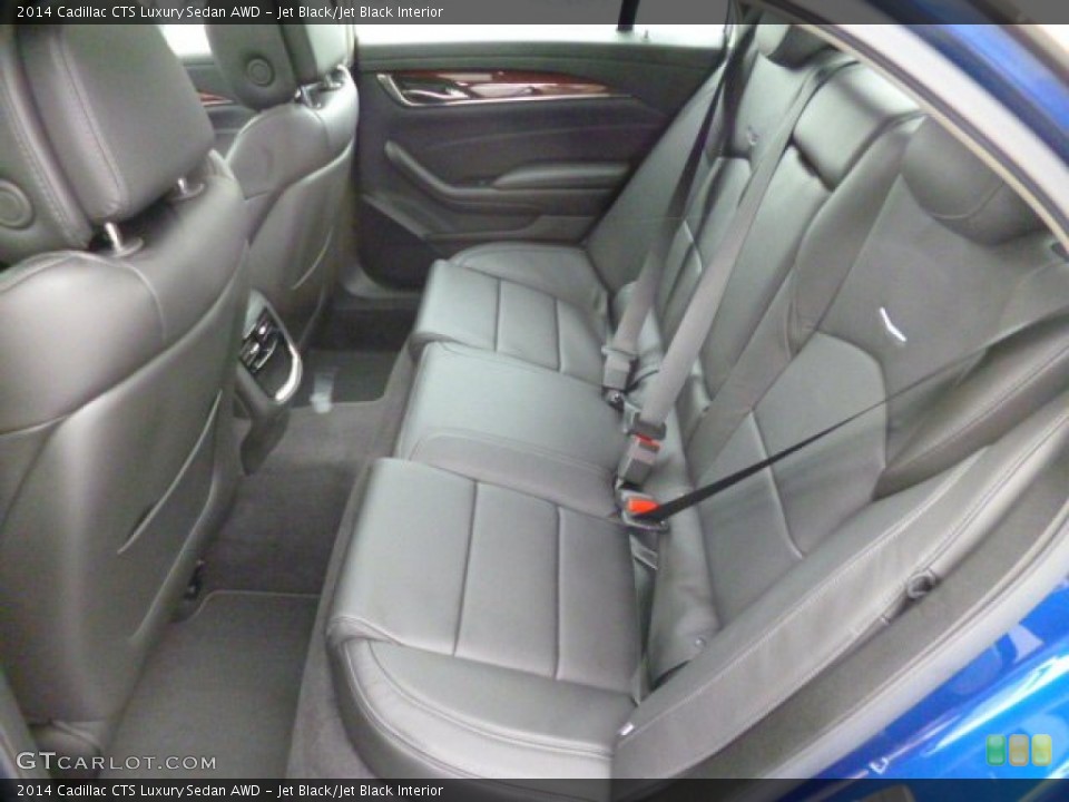 Jet Black/Jet Black Interior Rear Seat for the 2014 Cadillac CTS Luxury Sedan AWD #90362560