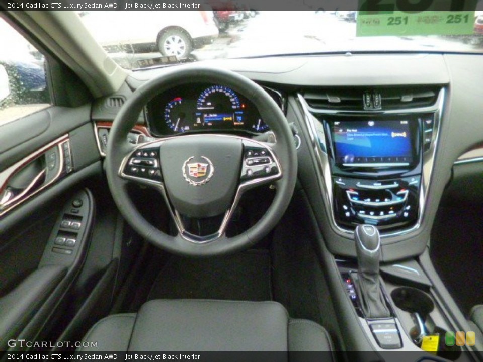 Jet Black/Jet Black Interior Dashboard for the 2014 Cadillac CTS Luxury Sedan AWD #90362575