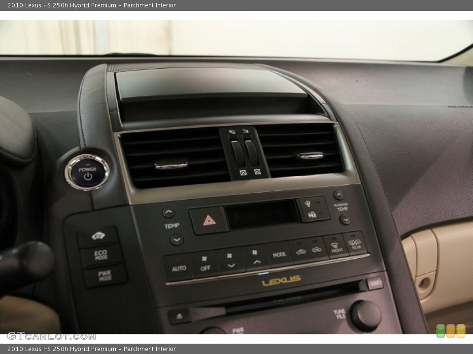 Parchment Interior Controls for the 2010 Lexus HS 250h Hybrid Premium #90363712