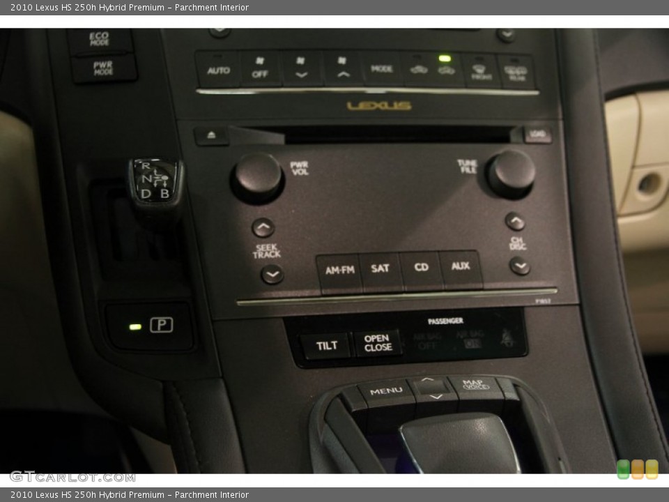 Parchment Interior Controls for the 2010 Lexus HS 250h Hybrid Premium #90363766