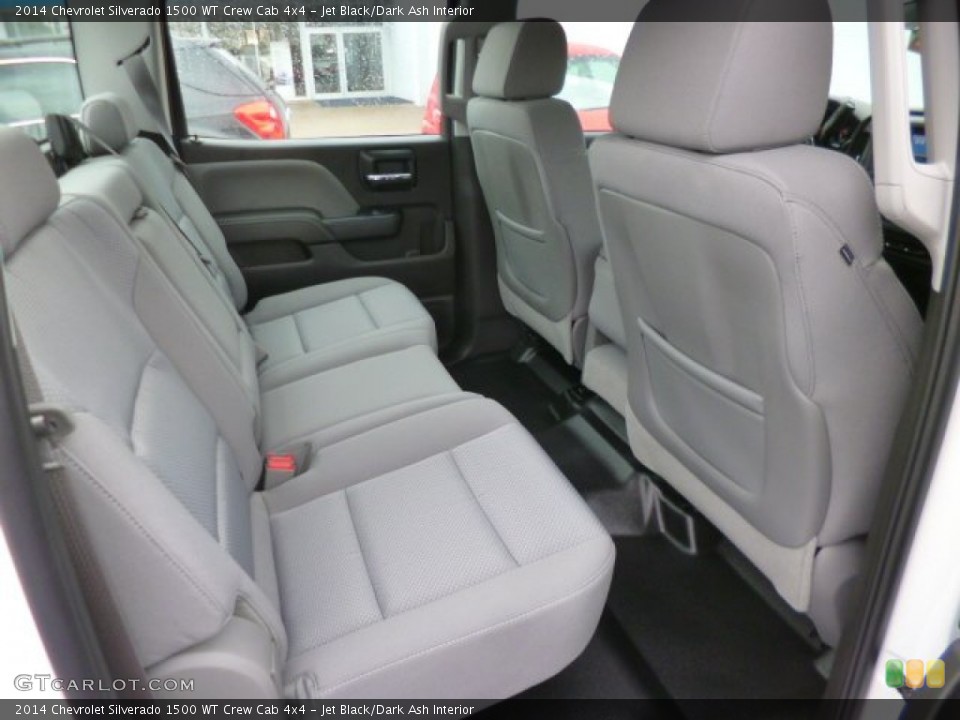 Jet Black/Dark Ash Interior Rear Seat for the 2014 Chevrolet Silverado 1500 WT Crew Cab 4x4 #90363959