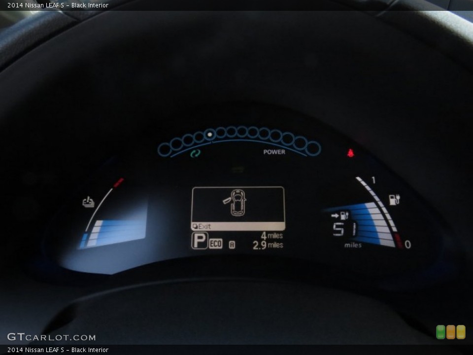 Black Interior Gauges for the 2014 Nissan LEAF S #90363967
