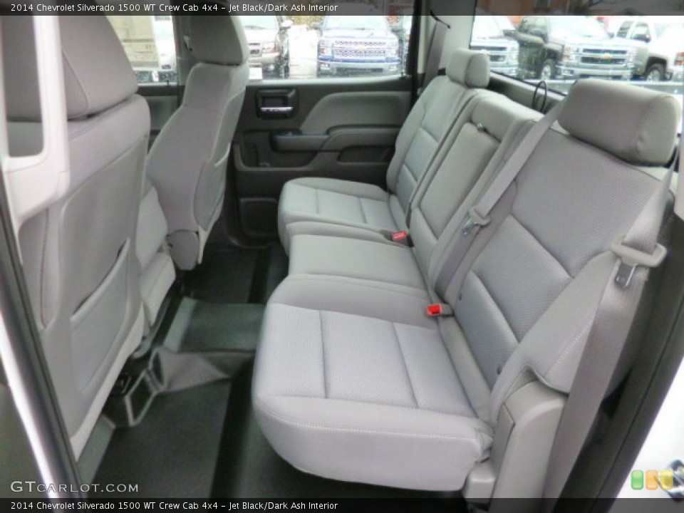 Jet Black/Dark Ash Interior Rear Seat for the 2014 Chevrolet Silverado 1500 WT Crew Cab 4x4 #90363978