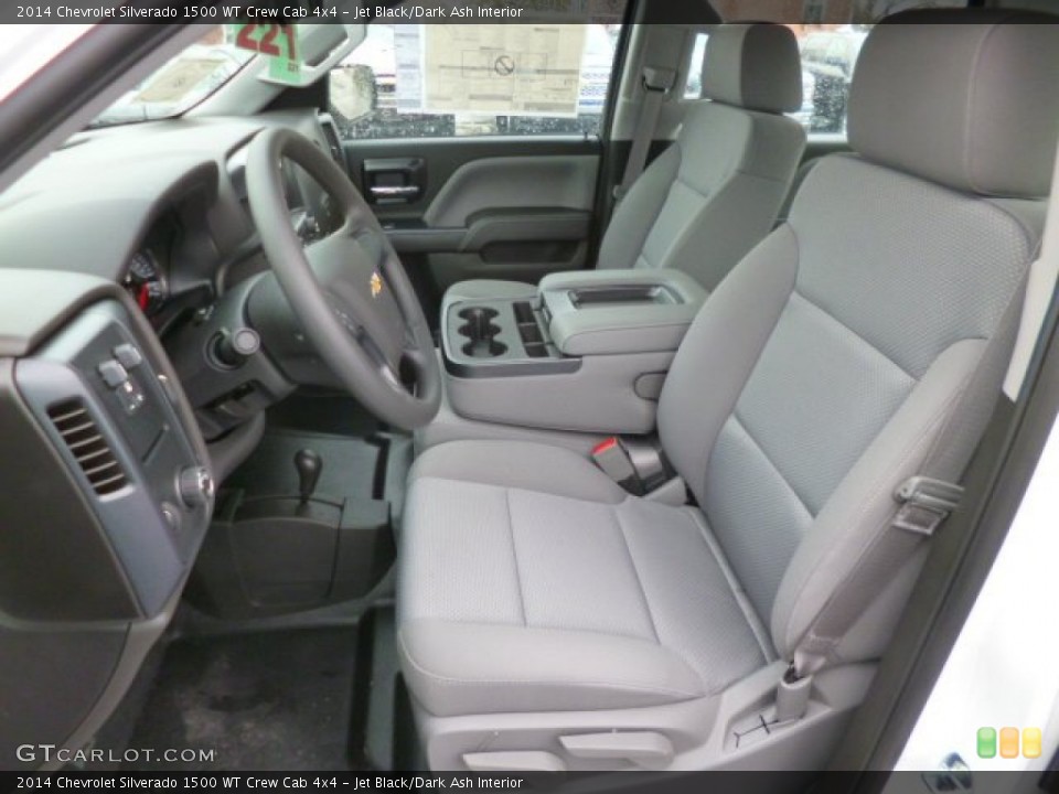 Jet Black/Dark Ash Interior Front Seat for the 2014 Chevrolet Silverado 1500 WT Crew Cab 4x4 #90364010