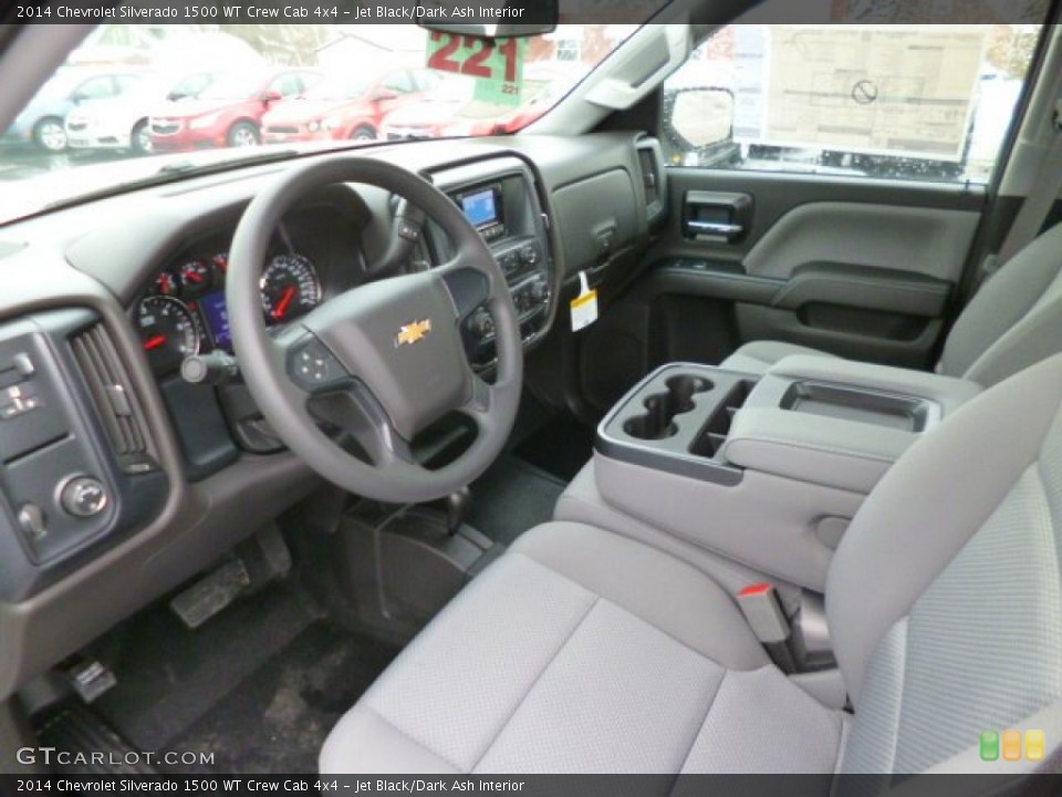 Jet Black/Dark Ash Interior Prime Interior for the 2014 Chevrolet Silverado 1500 WT Crew Cab 4x4 #90364029