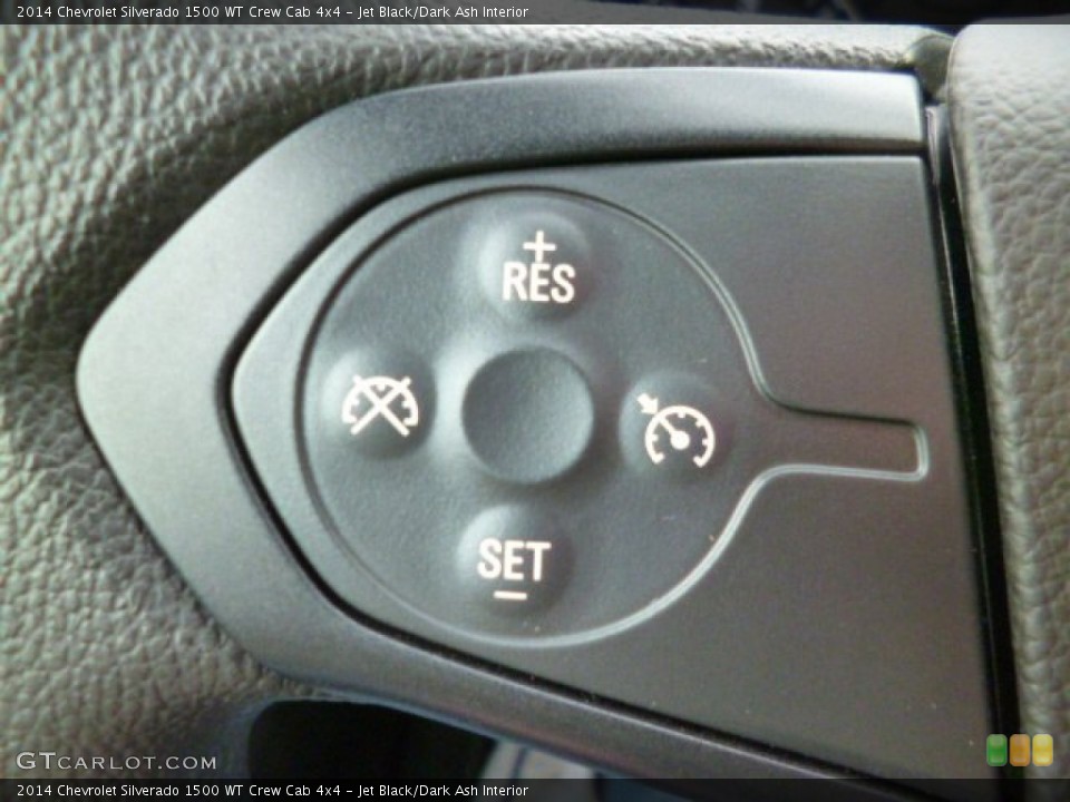 Jet Black/Dark Ash Interior Controls for the 2014 Chevrolet Silverado 1500 WT Crew Cab 4x4 #90364054