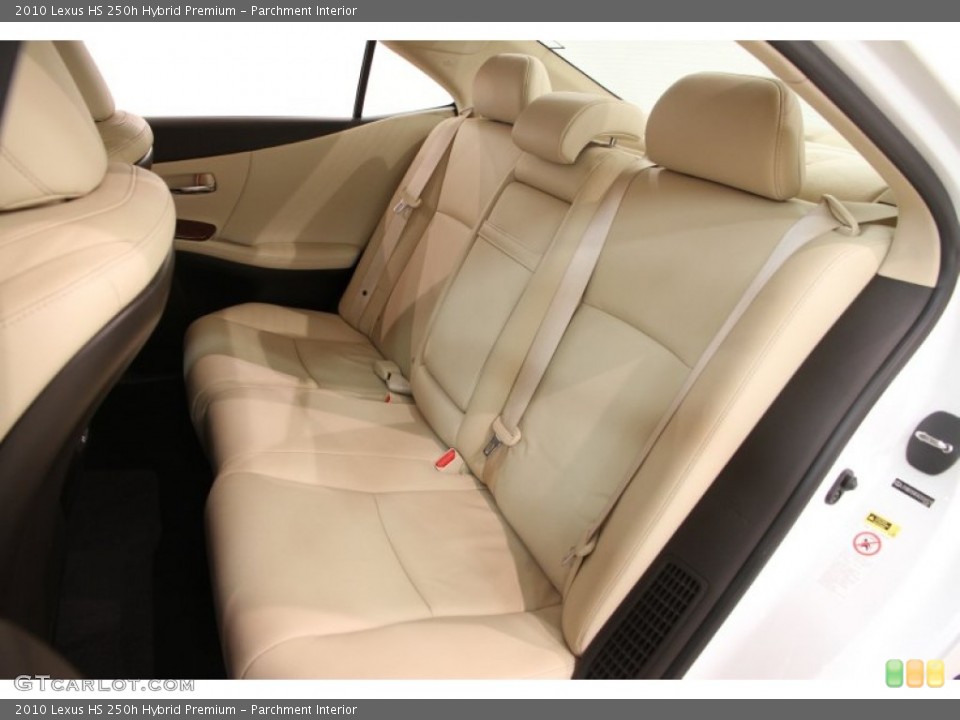 Parchment Interior Rear Seat for the 2010 Lexus HS 250h Hybrid Premium #90364450
