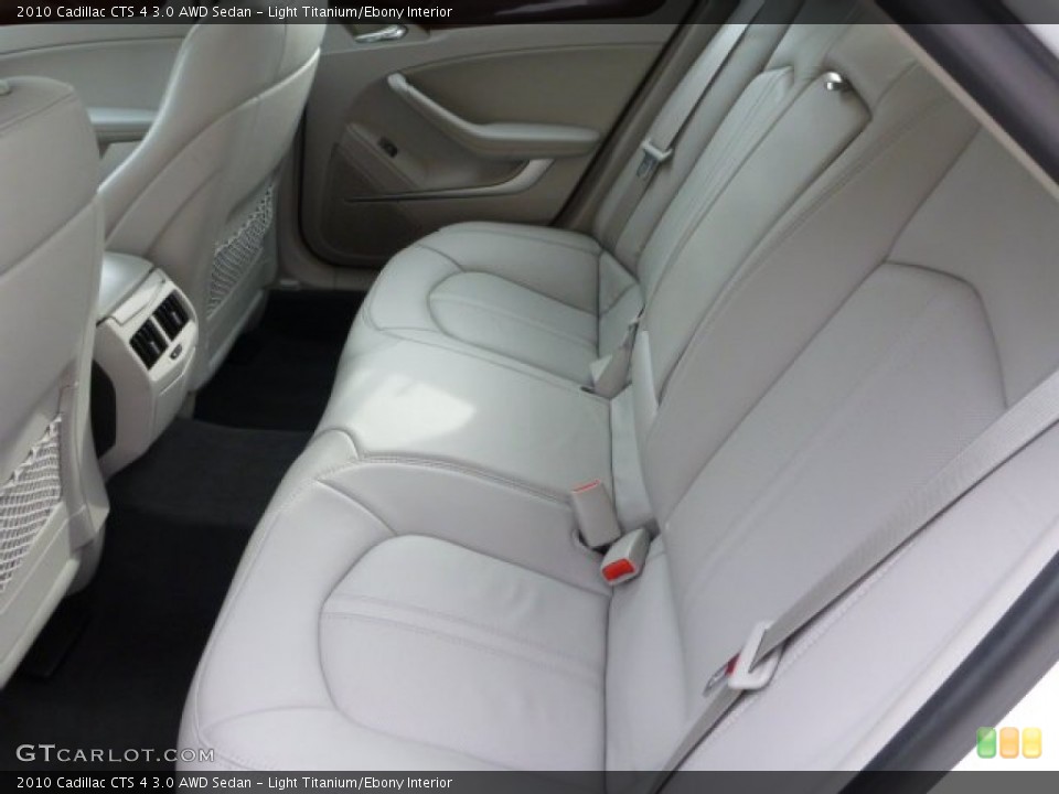 Light Titanium/Ebony Interior Rear Seat for the 2010 Cadillac CTS 4 3.0 AWD Sedan #90366232