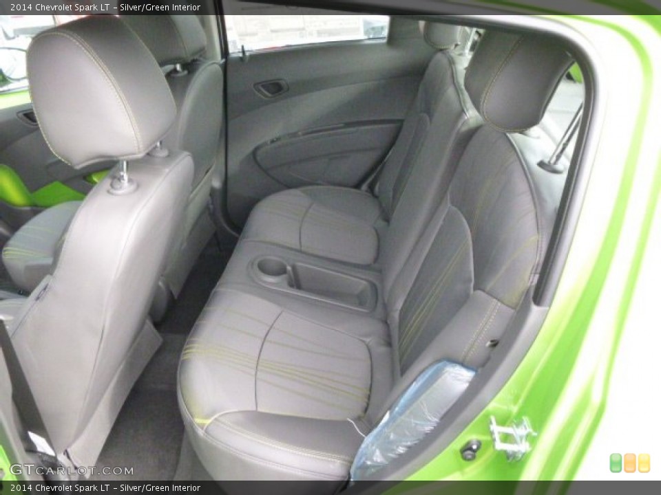 Silver/Green Interior Rear Seat for the 2014 Chevrolet Spark LT #90370222