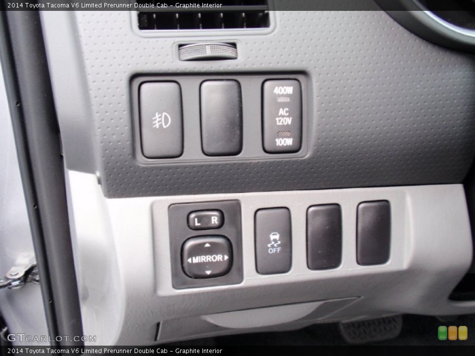 Graphite Interior Controls for the 2014 Toyota Tacoma V6 Limited Prerunner Double Cab #90372312