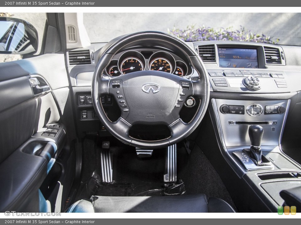 Graphite Interior Dashboard for the 2007 Infiniti M 35 Sport Sedan #90374516