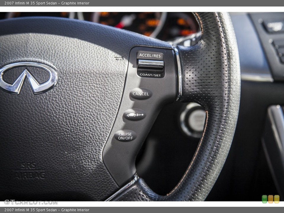 Graphite Interior Controls for the 2007 Infiniti M 35 Sport Sedan #90375014