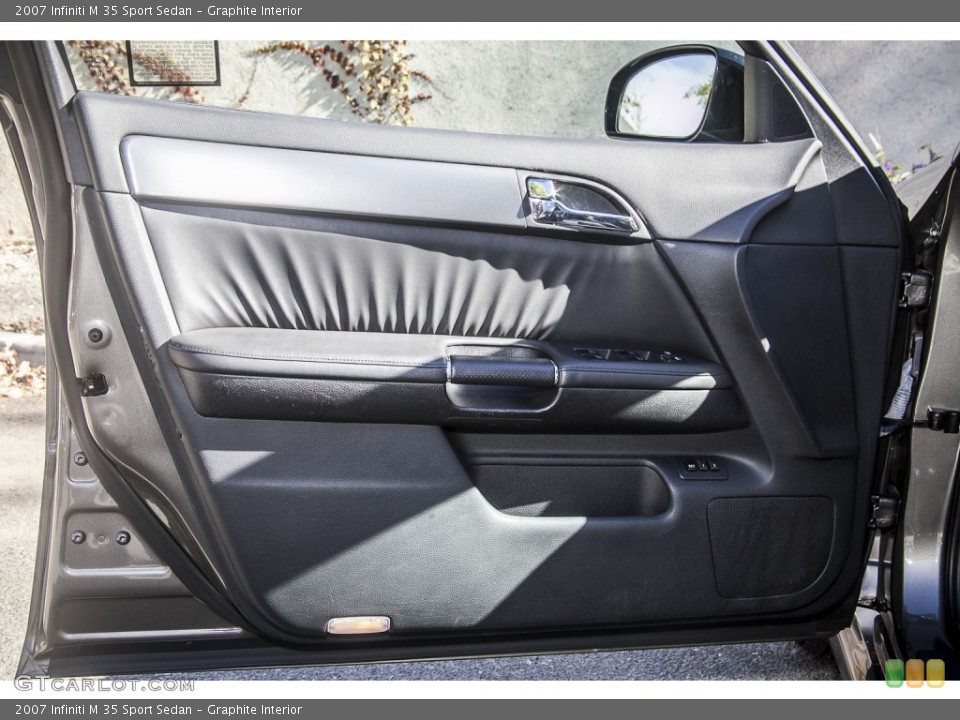 Graphite Interior Door Panel for the 2007 Infiniti M 35 Sport Sedan #90375149