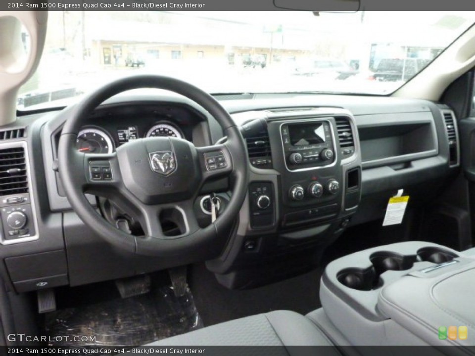 Black/Diesel Gray Interior Prime Interior for the 2014 Ram 1500 Express Quad Cab 4x4 #90376934