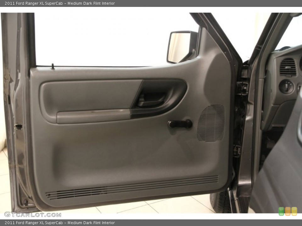 Medium Dark Flint Interior Door Panel for the 2011 Ford Ranger XL SuperCab #90376968