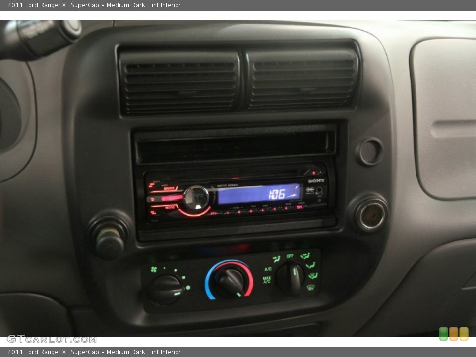 Medium Dark Flint Interior Controls for the 2011 Ford Ranger XL SuperCab #90377054