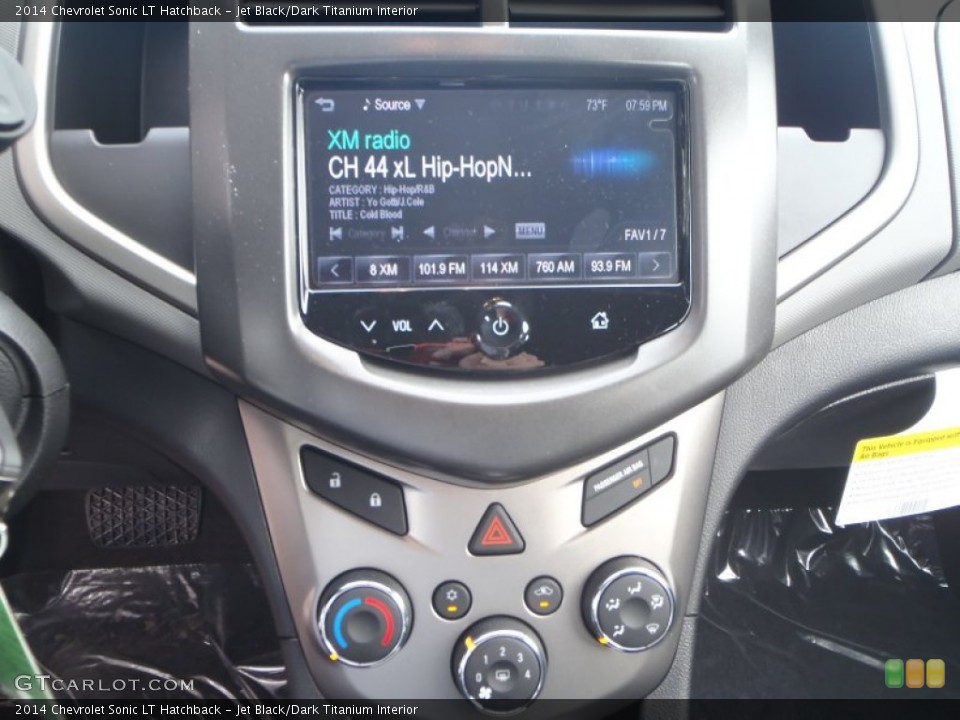 Jet Black/Dark Titanium Interior Controls for the 2014 Chevrolet Sonic LT Hatchback #90377195