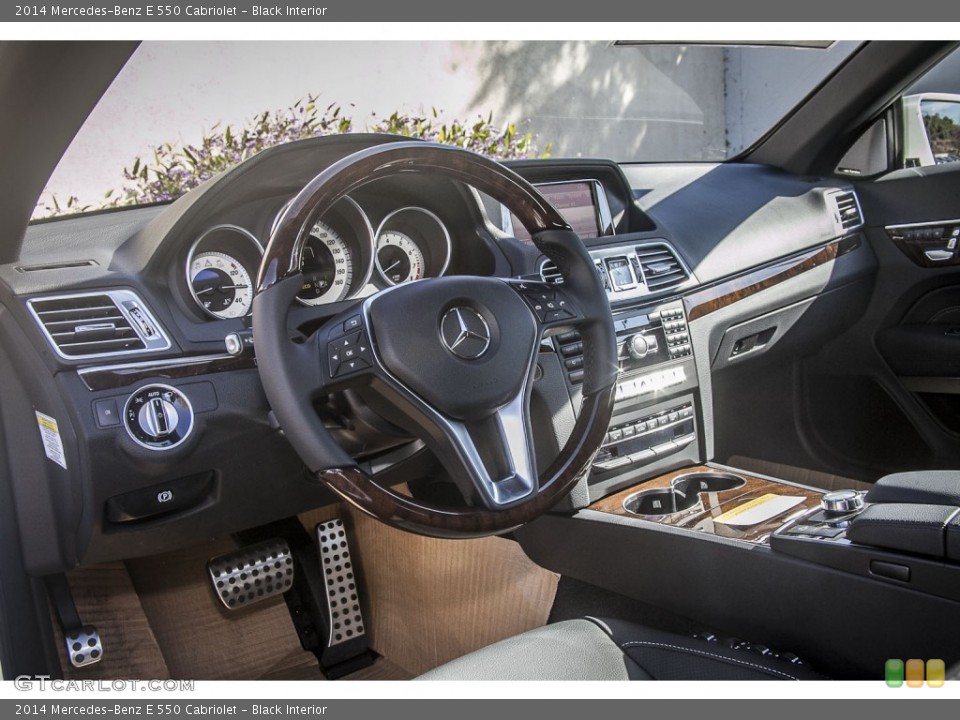 Black Interior Dashboard for the 2014 Mercedes-Benz E 550 Cabriolet #90377558