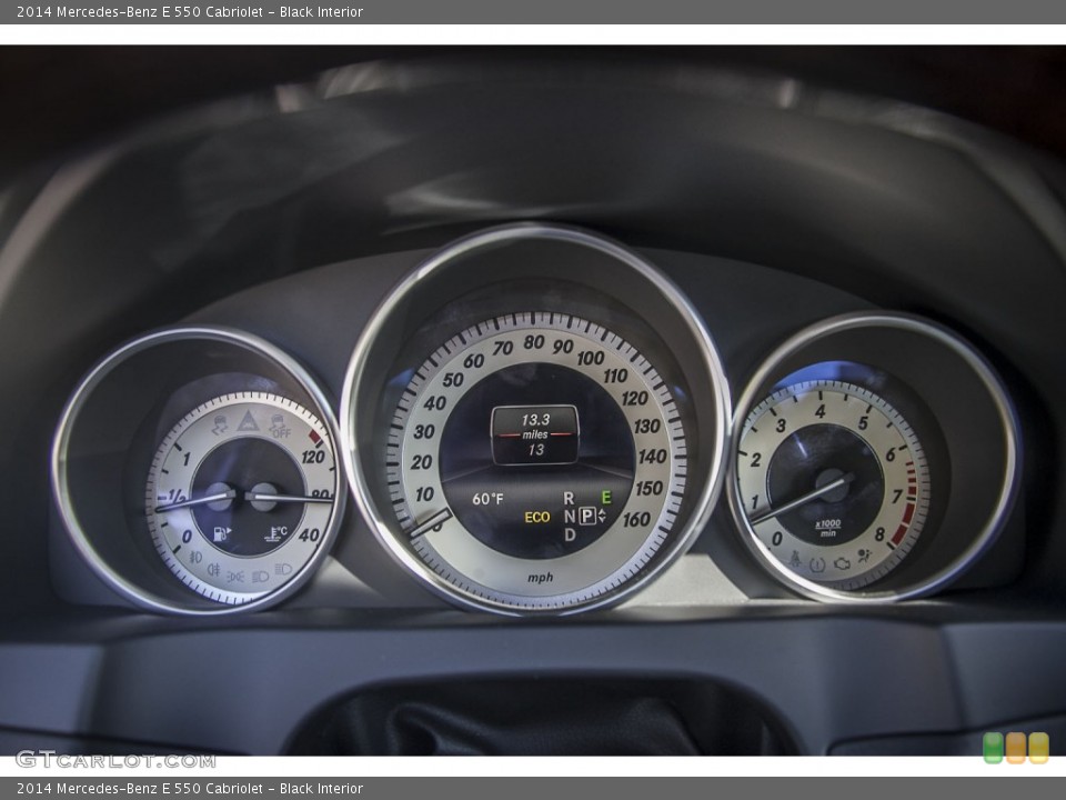Black Interior Gauges for the 2014 Mercedes-Benz E 550 Cabriolet #90377583