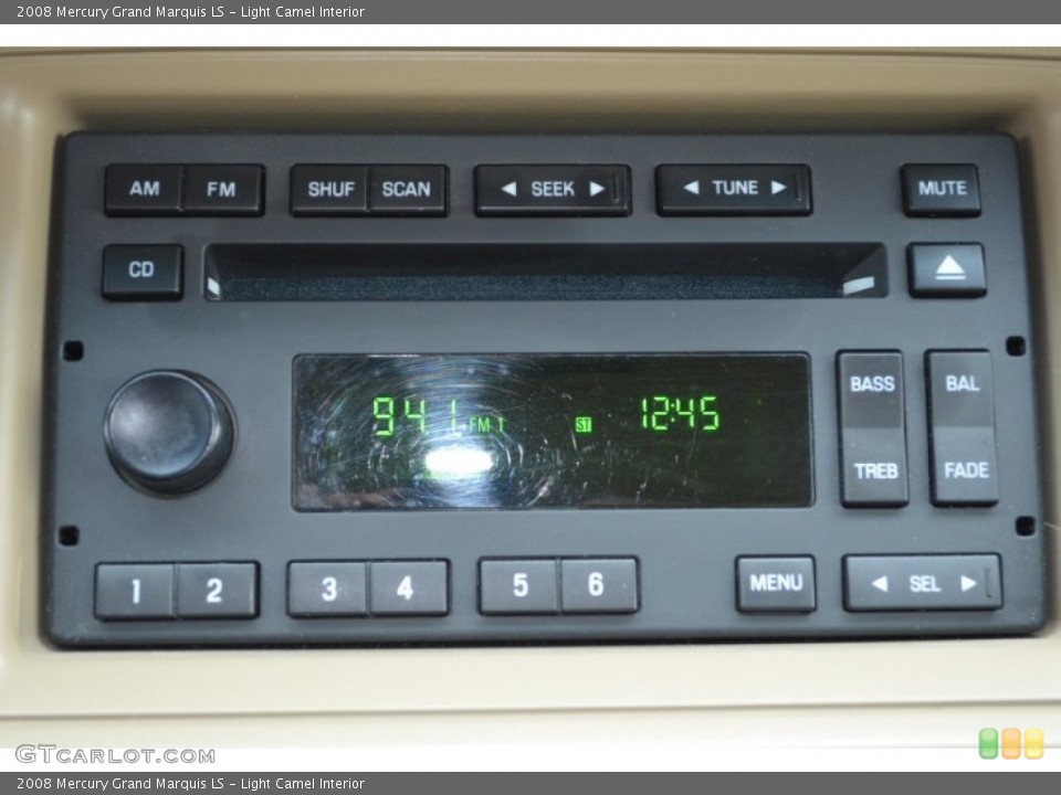 Light Camel Interior Audio System for the 2008 Mercury Grand Marquis LS #90381413
