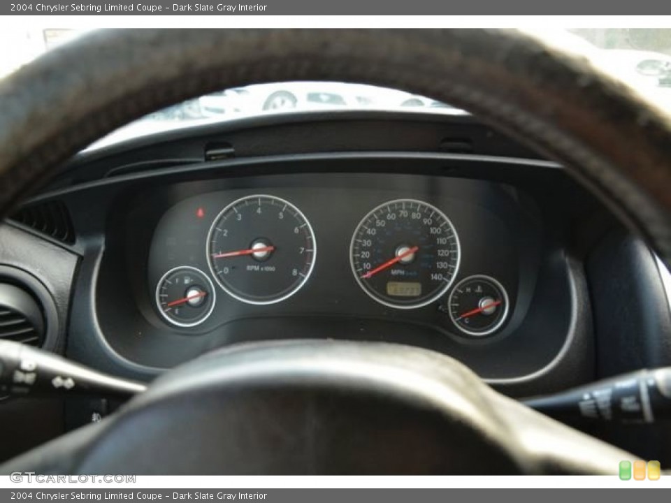 Dark Slate Gray Interior Gauges for the 2004 Chrysler Sebring Limited Coupe #90385418