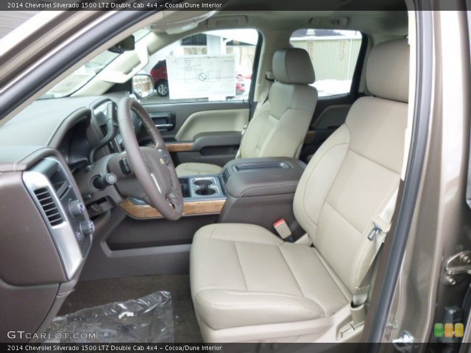 Cocoa/Dune Interior Front Seat for the 2014 Chevrolet Silverado 1500 LTZ Double Cab 4x4 #90388874