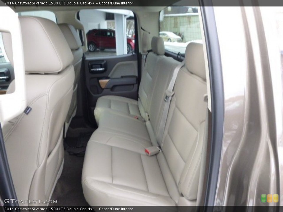Cocoa/Dune Interior Rear Seat for the 2014 Chevrolet Silverado 1500 LTZ Double Cab 4x4 #90388893
