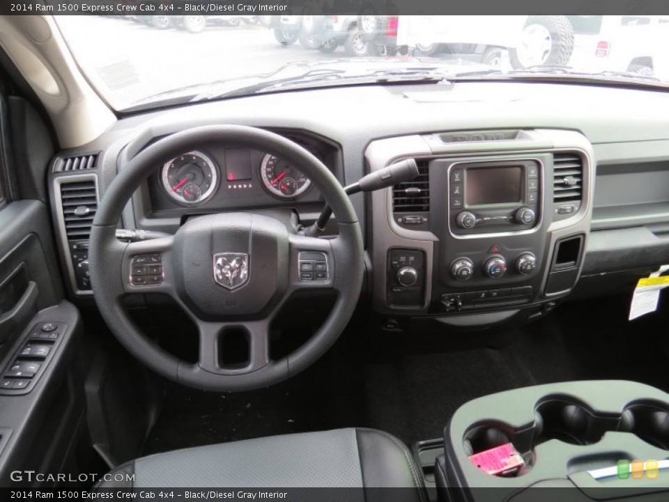 Black/Diesel Gray Interior Dashboard for the 2014 Ram 1500 Express Crew Cab 4x4 #90390272