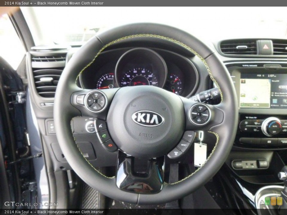 Black Honeycomb Woven Cloth Interior Steering Wheel for the 2014 Kia Soul + #90391559