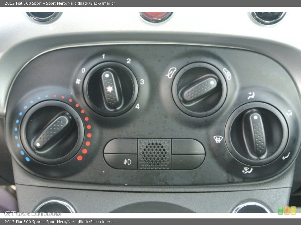 Sport Nero/Nero (Black/Black) Interior Controls for the 2013 Fiat 500 Sport #90392474