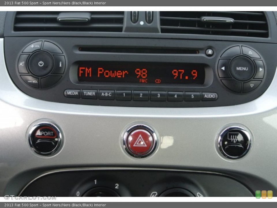 Sport Nero/Nero (Black/Black) Interior Audio System for the 2013 Fiat 500 Sport #90392498