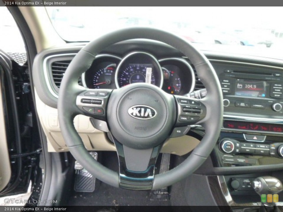 Beige Interior Steering Wheel for the 2014 Kia Optima EX #90392534