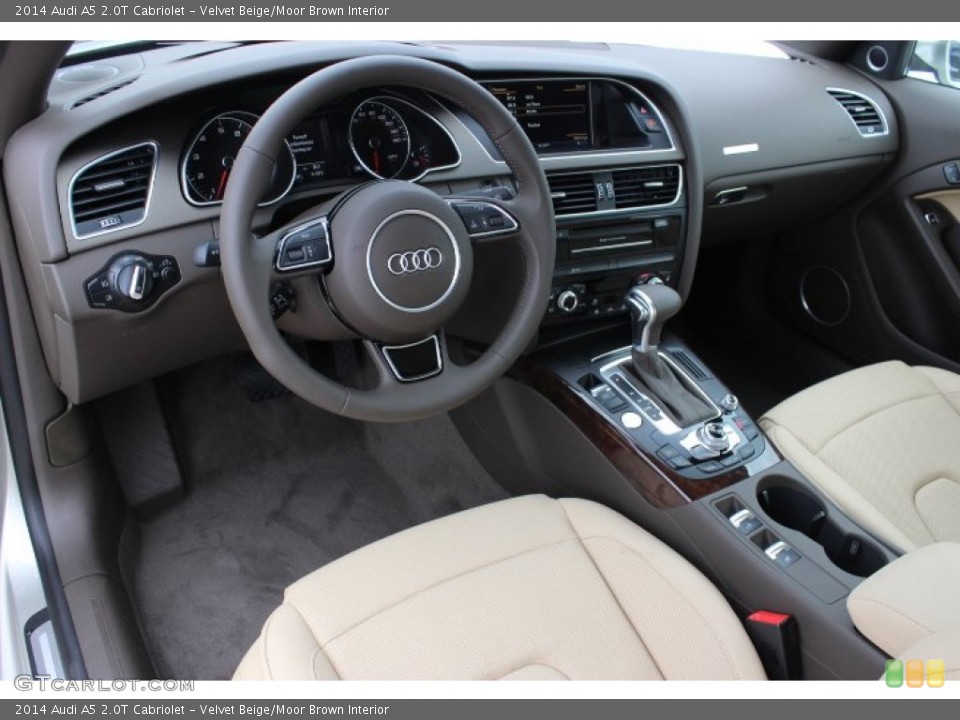 Velvet Beige/Moor Brown 2014 Audi A5 Interiors