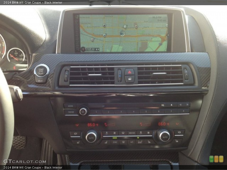 Black Interior Controls for the 2014 BMW M6 Gran Coupe #90400433