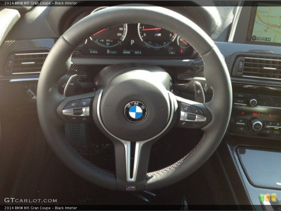 Black Interior Steering Wheel for the 2014 BMW M6 Gran Coupe #90400457