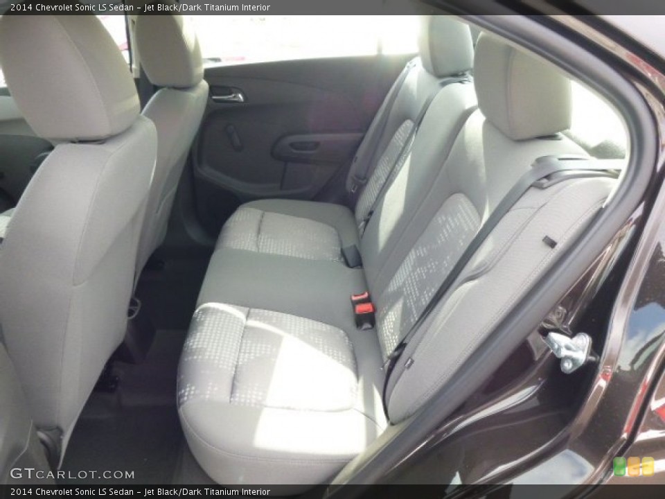 Jet Black/Dark Titanium Interior Rear Seat for the 2014 Chevrolet Sonic LS Sedan #90401783