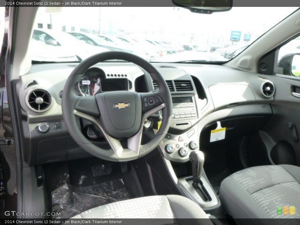 Jet Black/Dark Titanium Interior Prime Interior for the 2014 Chevrolet Sonic LS Sedan #90401828