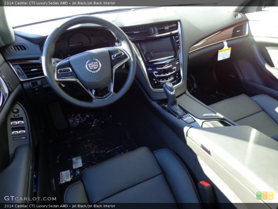 Jet Black/Jet Black Interior Prime Interior for the 2014 Cadillac CTS Luxury Sedan AWD #90405107