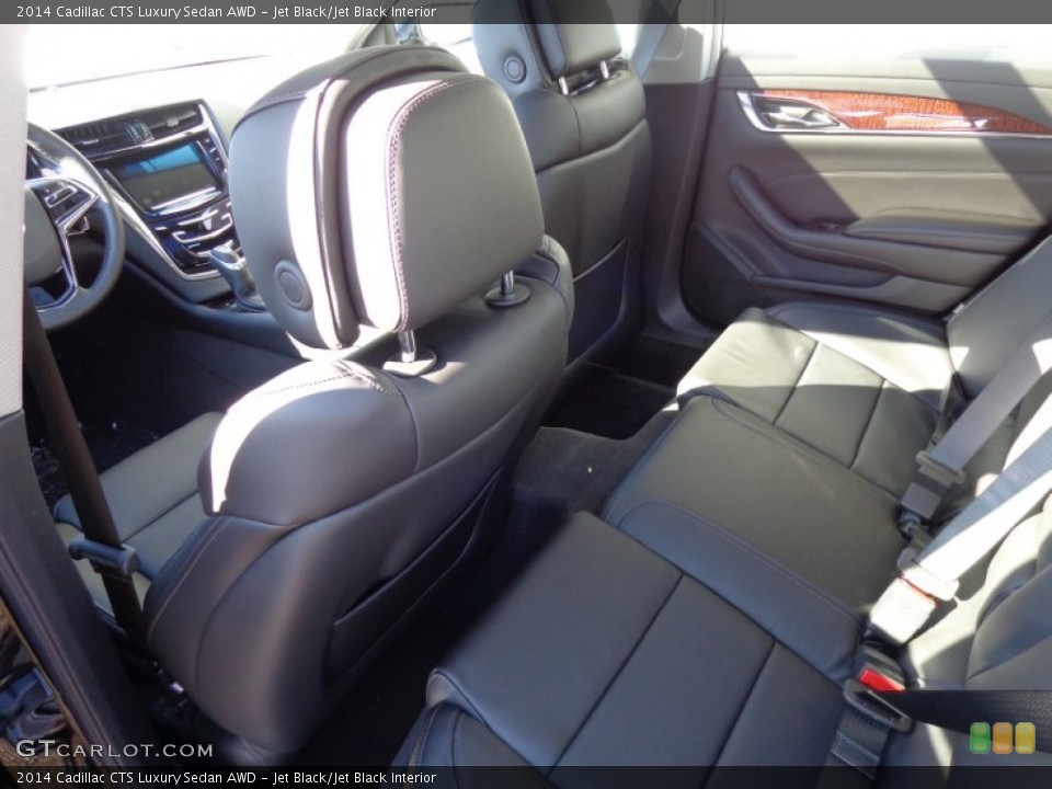 Jet Black/Jet Black Interior Rear Seat for the 2014 Cadillac CTS Luxury Sedan AWD #90405119