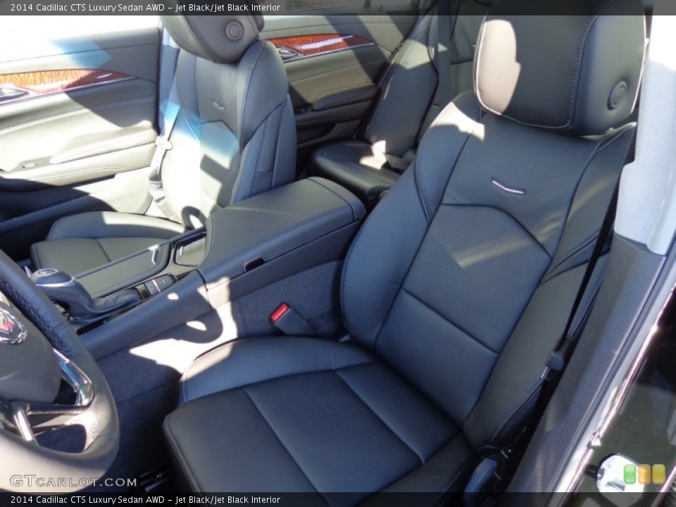 Jet Black/Jet Black Interior Front Seat for the 2014 Cadillac CTS Luxury Sedan AWD #90405146