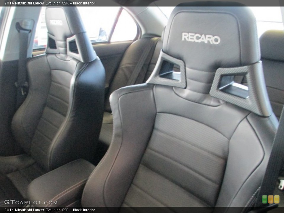 Black Interior Front Seat for the 2014 Mitsubishi Lancer Evolution GSR #90407378