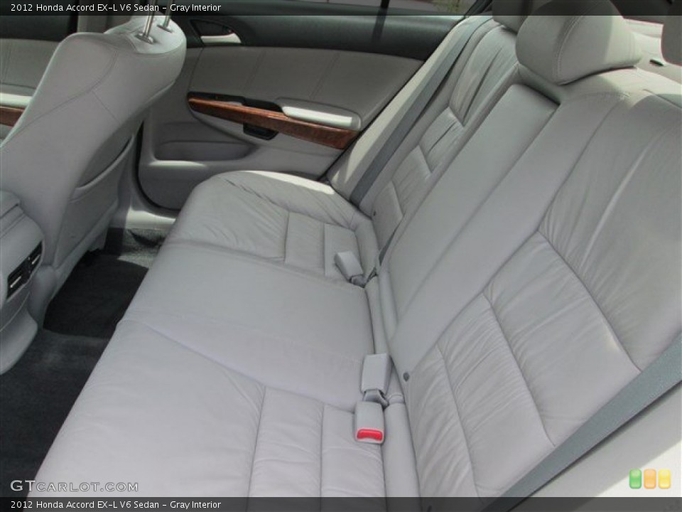 Gray Interior Rear Seat for the 2012 Honda Accord EX-L V6 Sedan #90409458