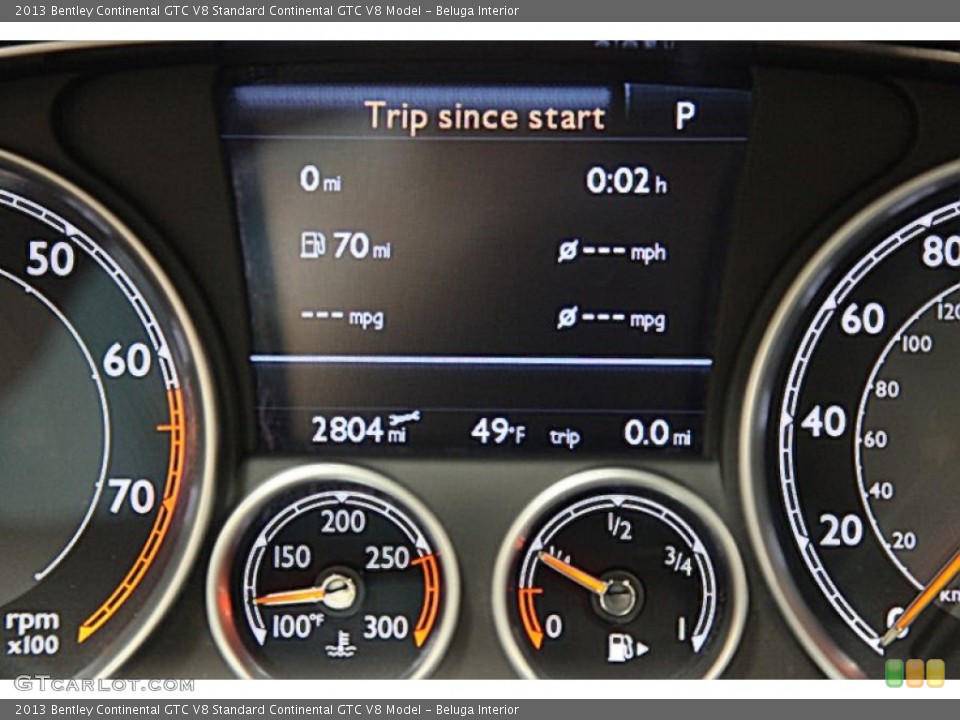 Beluga Interior Gauges for the 2013 Bentley Continental GTC V8  #90409701